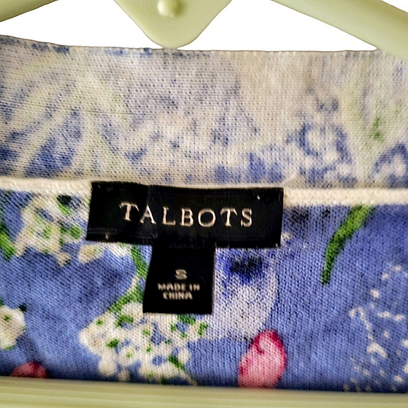 Talbots Floral Open Cardigan (Size S) - Picture 5 of 5